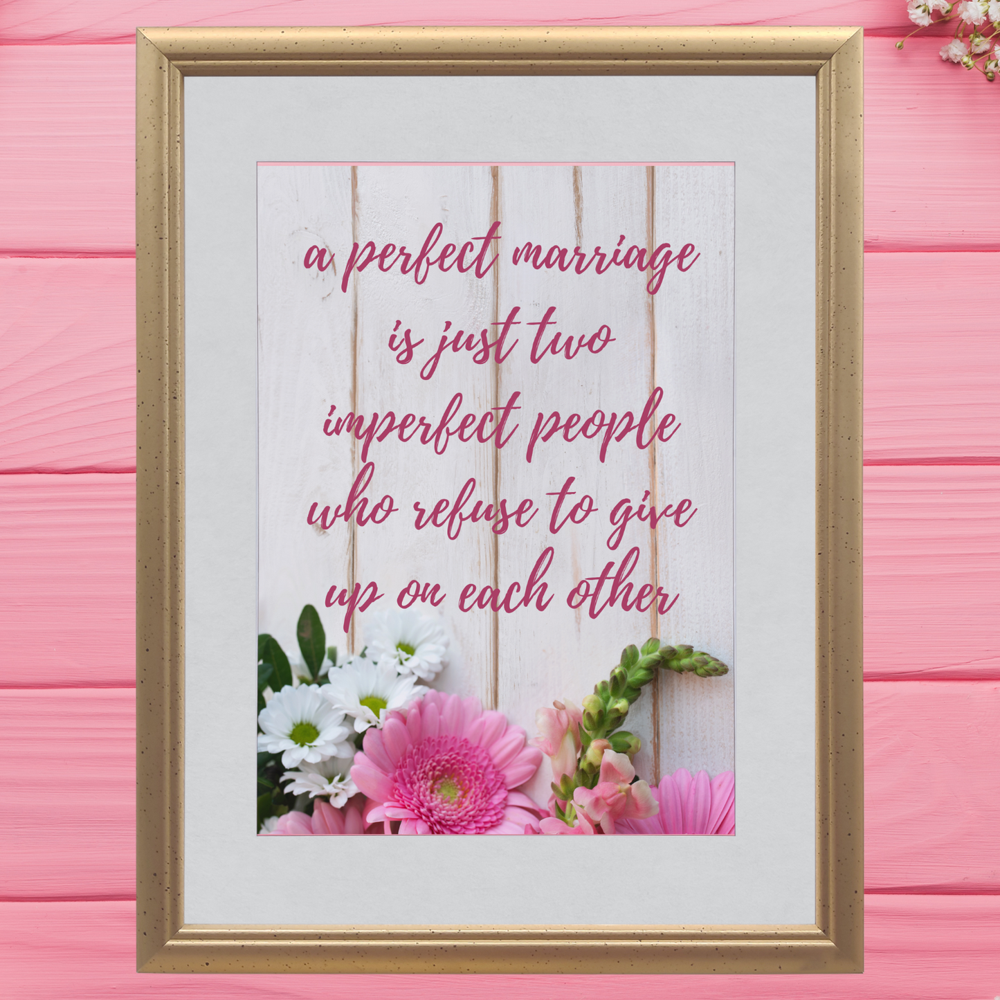A Perfect Marriage Wall Art/Gift Idea Digital Print (unlimited print options)