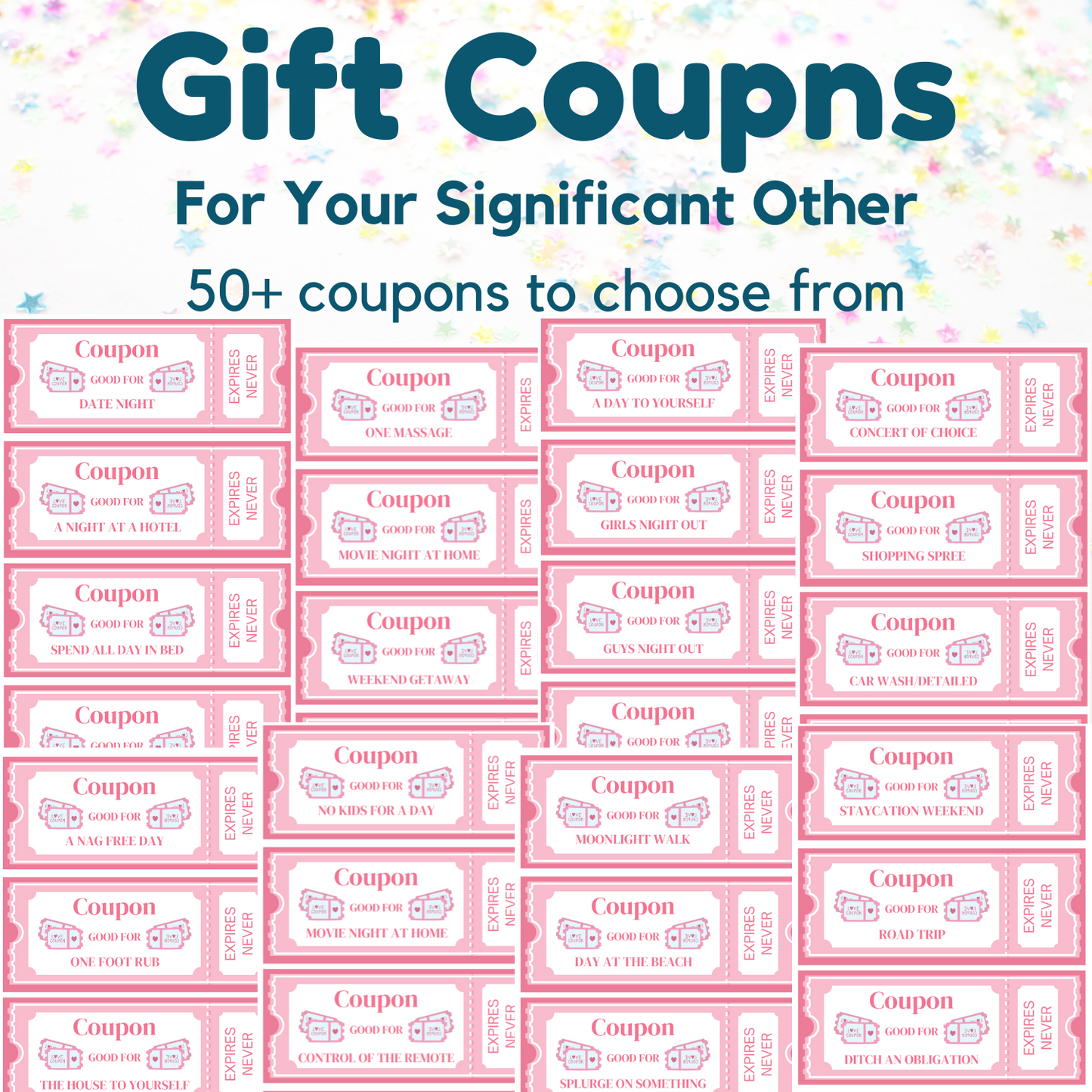 Gift Coupons For Your Significant Other Printables