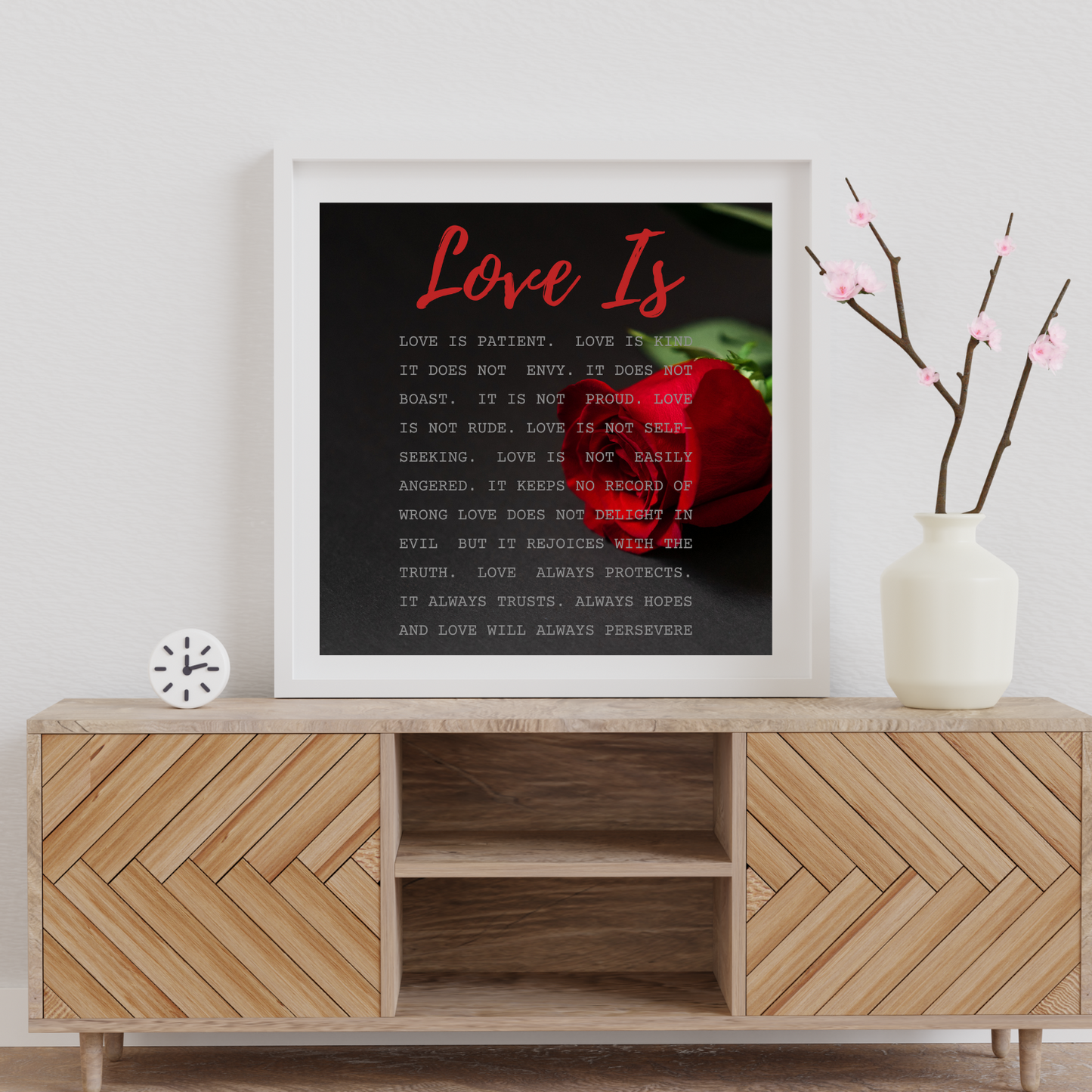 Love Is Poem Wall Art/Gift Idea Digital Print (unlimited print options)