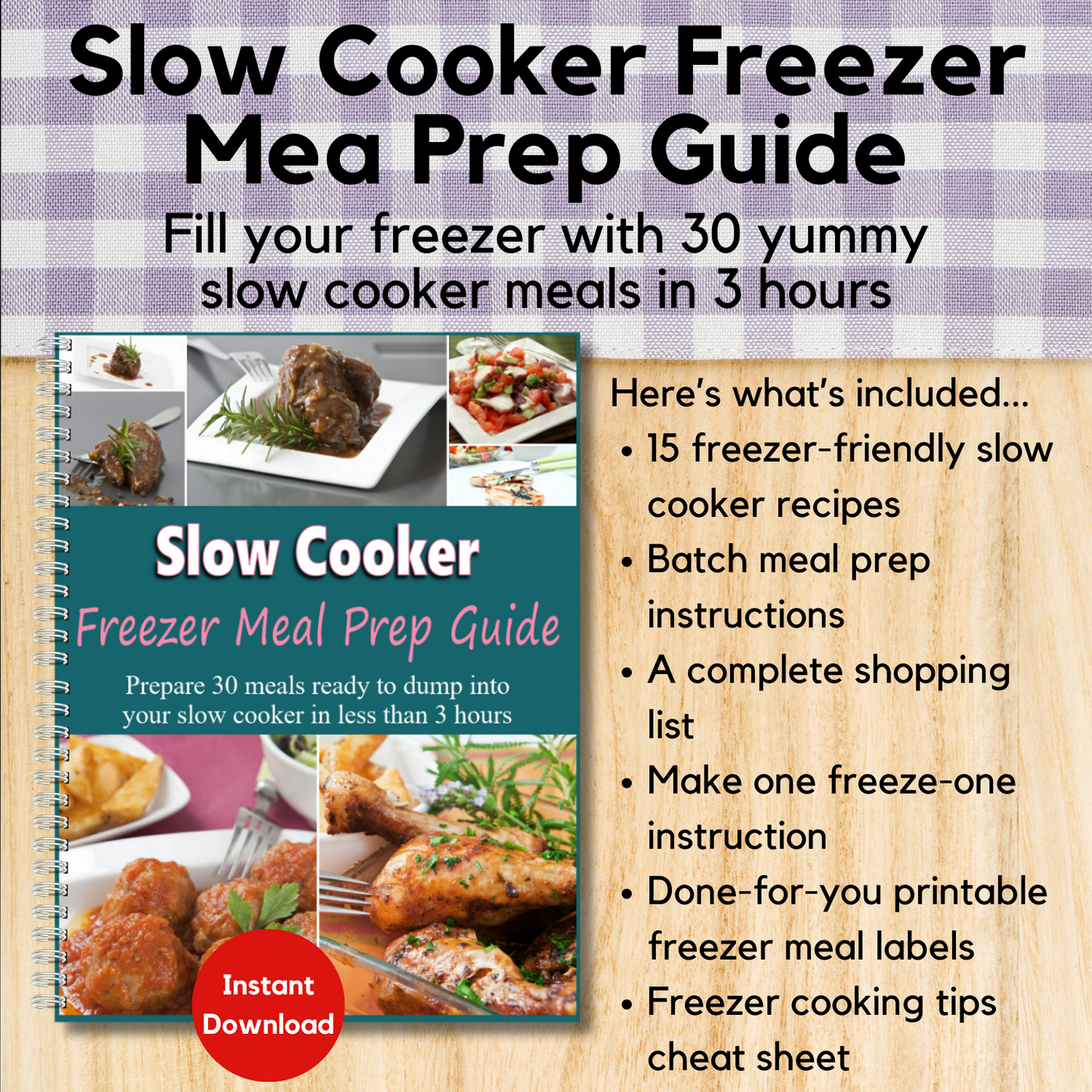 Slow Cooker Freezer Meal Plan Guide