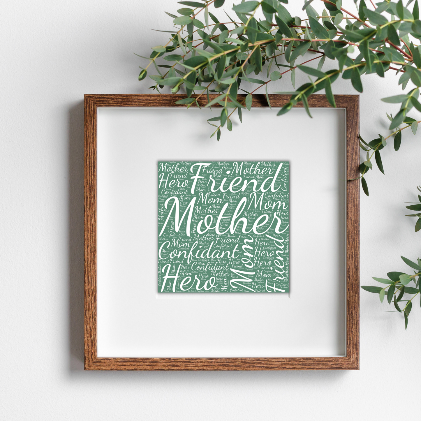Mom/Mother Word Wall Art Mother's Day Gift for Mom (4 color options)