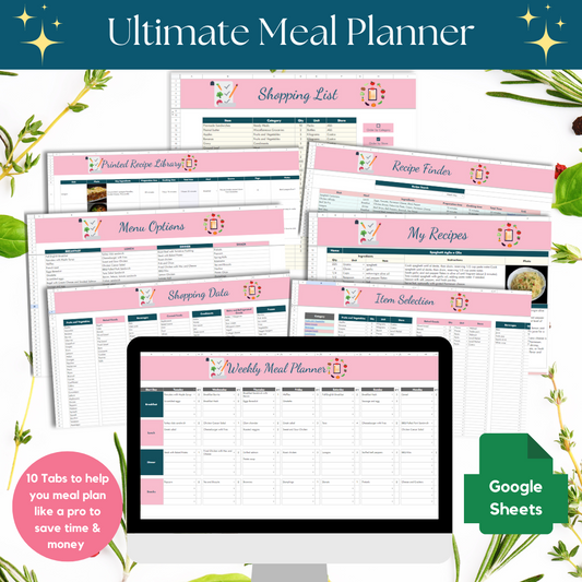 Ultimate Meal Planner Spreadsheet