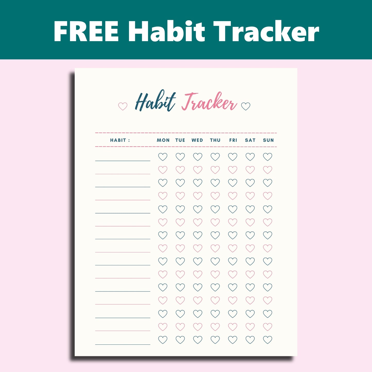 Habit Tacker Printable