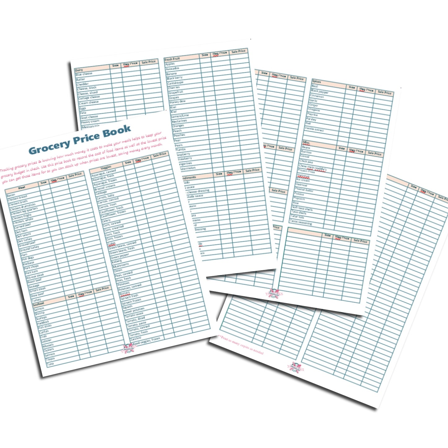 Grocery Price Book