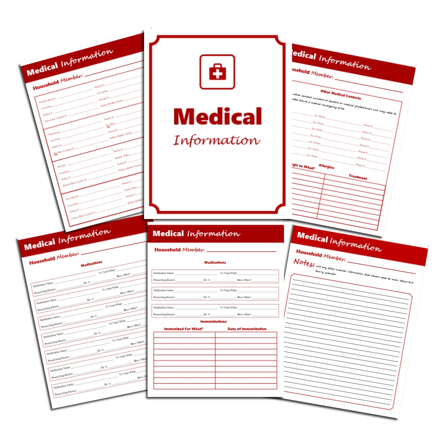 Family Medical Information Sheets
