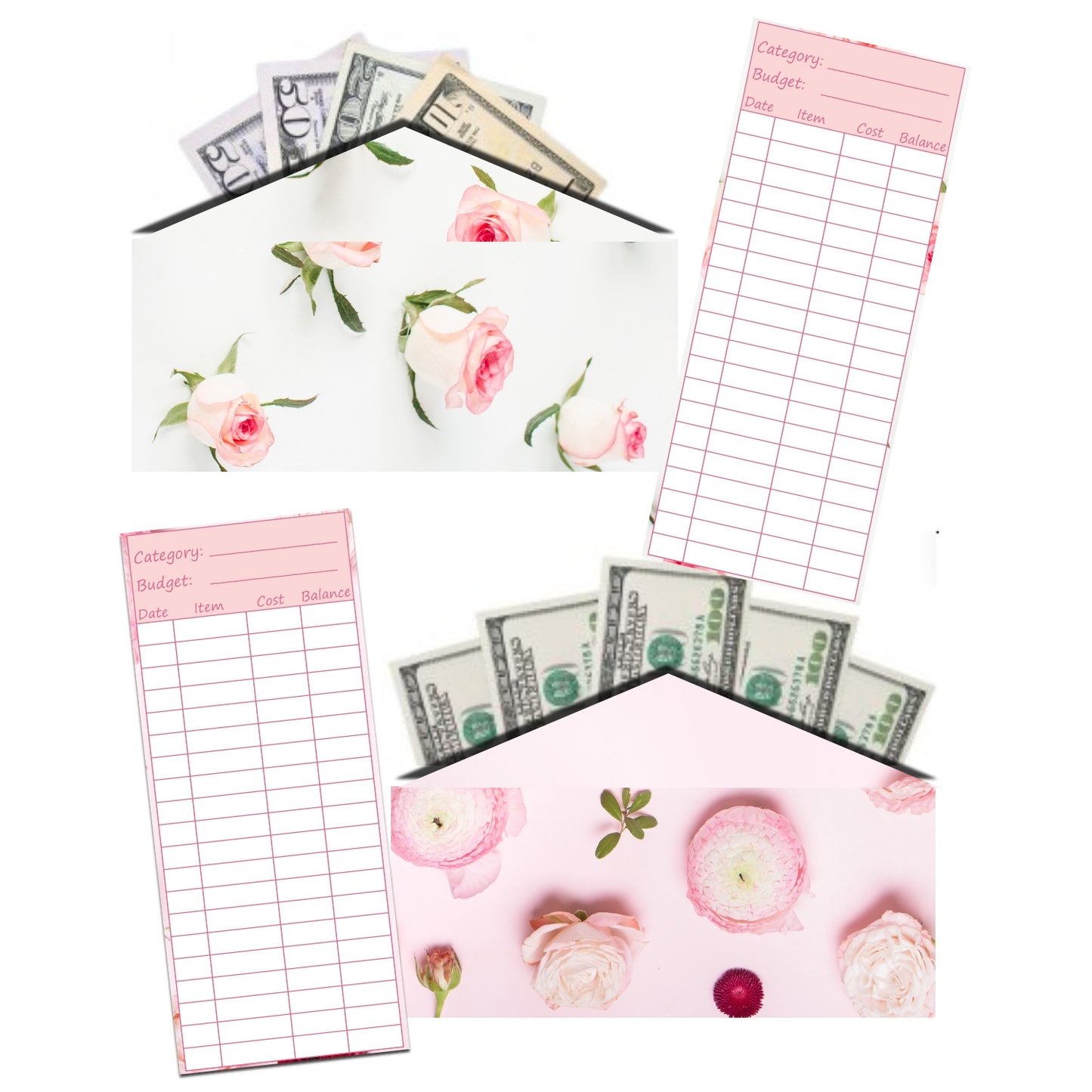 Cash Envelope Templates (PINK)