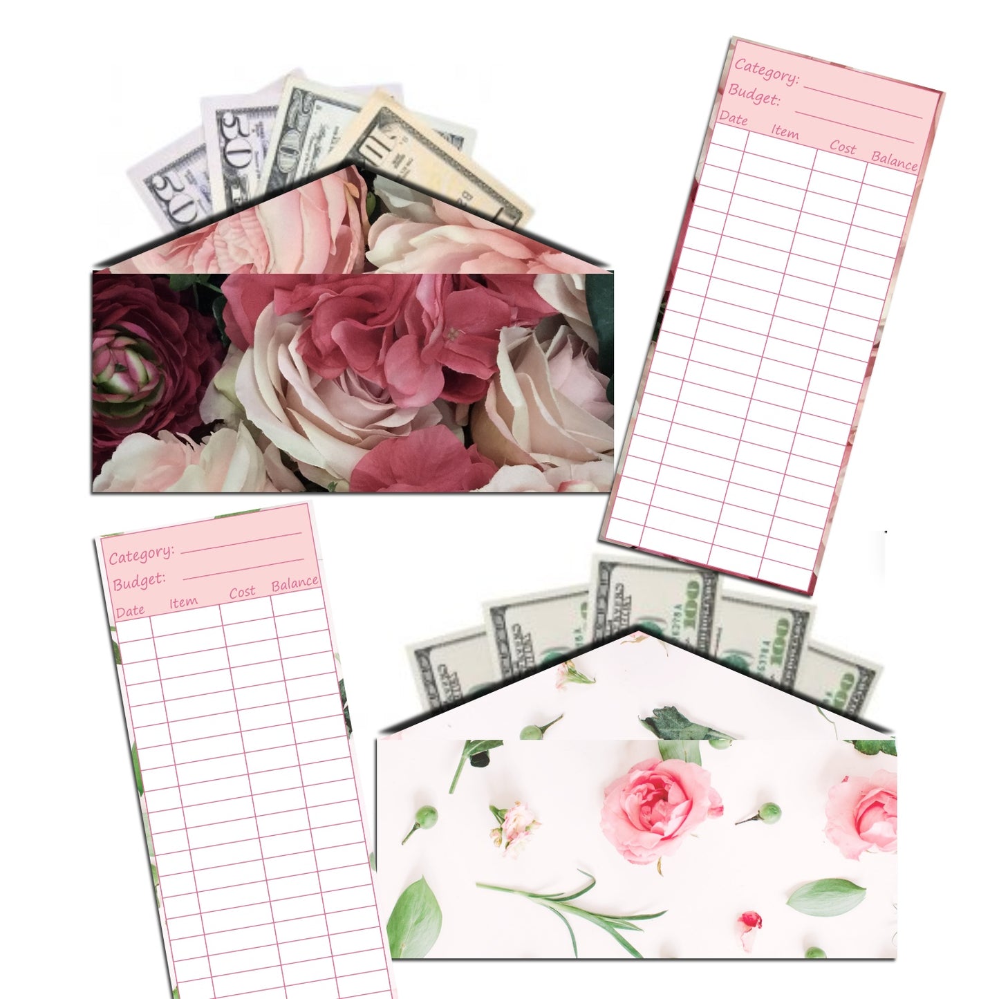 Cash Envelope Templates (PINK)