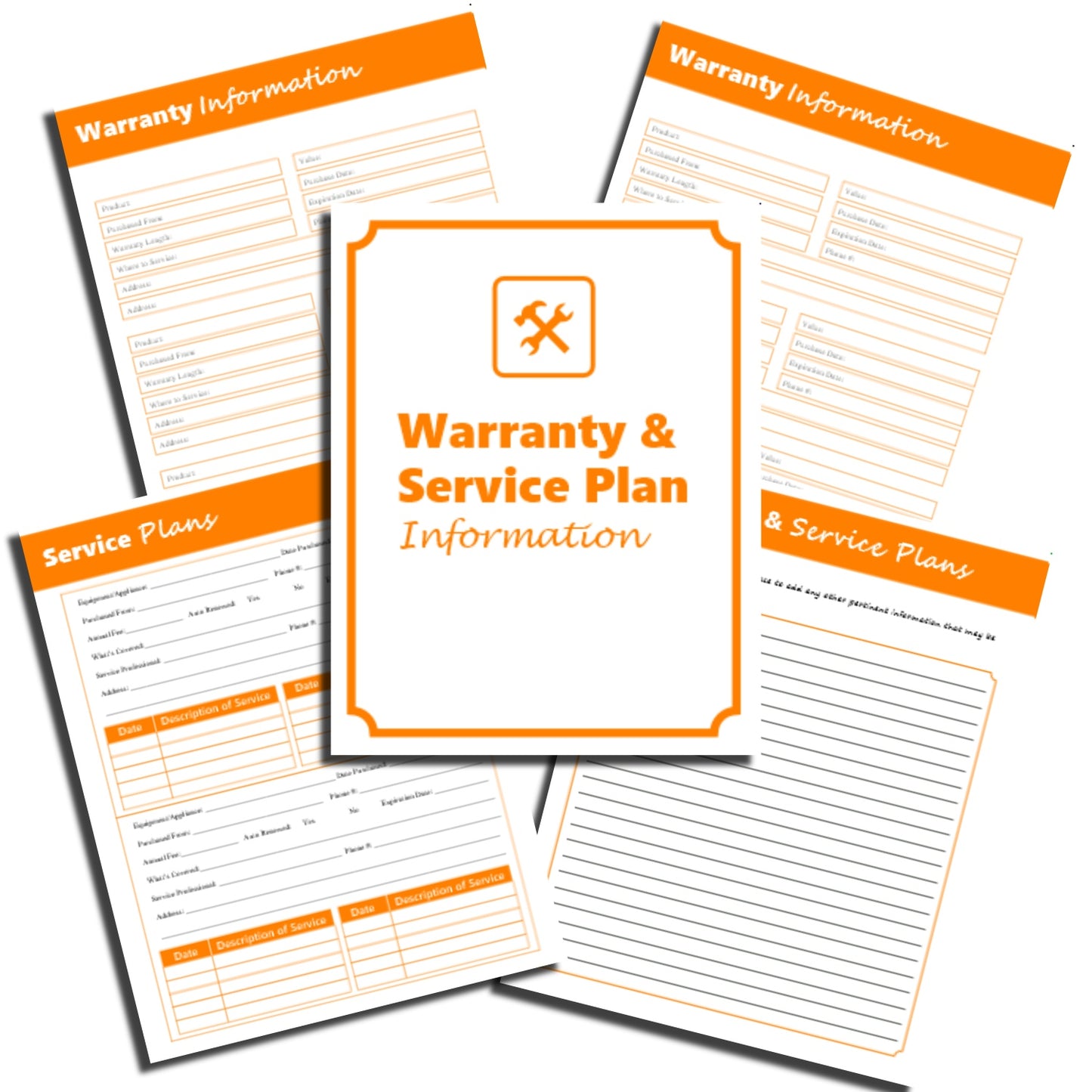 Warranty & Service Plan Information Tracker