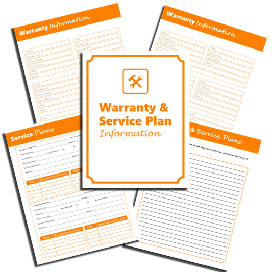 Warranty & Service Plan Information Tracker