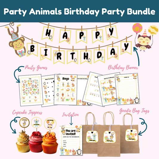 Party Animals Birthday Party Bundle