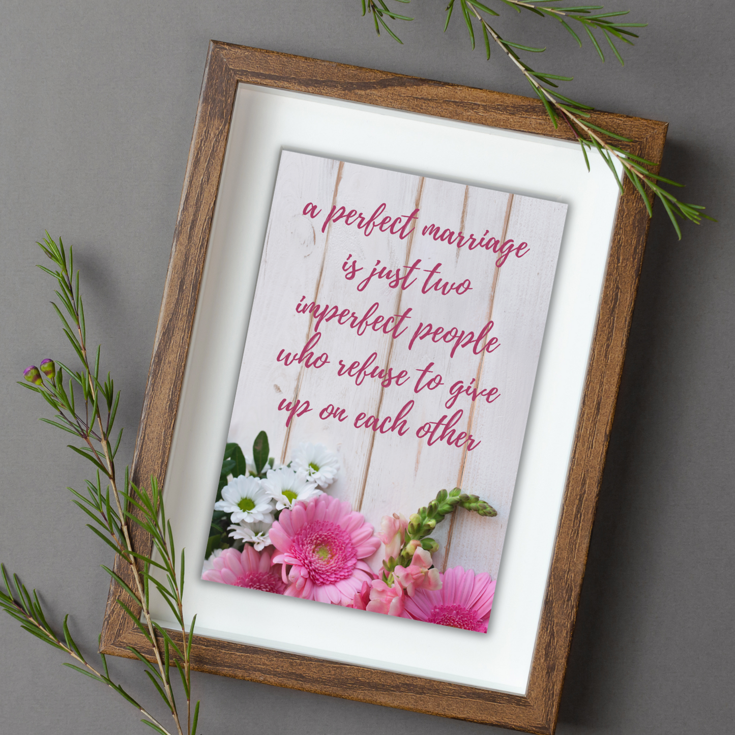 A Perfect Marriage Wall Art/Gift Idea Digital Print (unlimited print options)