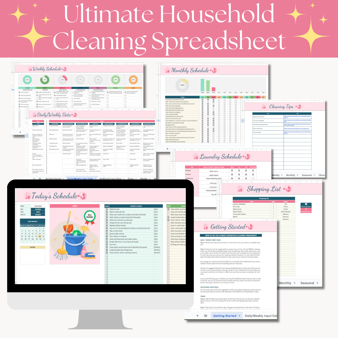 Ultimate Spreadsheet Bundle: Home Life Edition