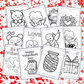 Valentine's Day Coloring Book For Kids {30 pages}