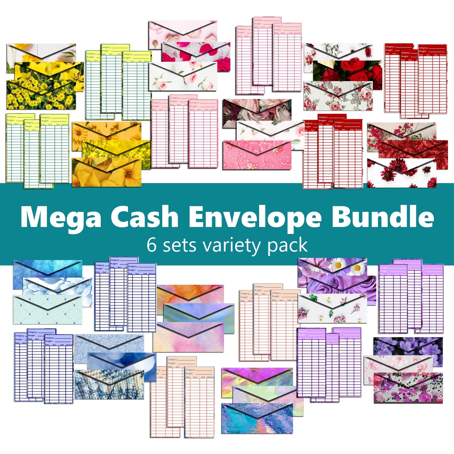 MEGA Cash Envelope Templates Bundle
