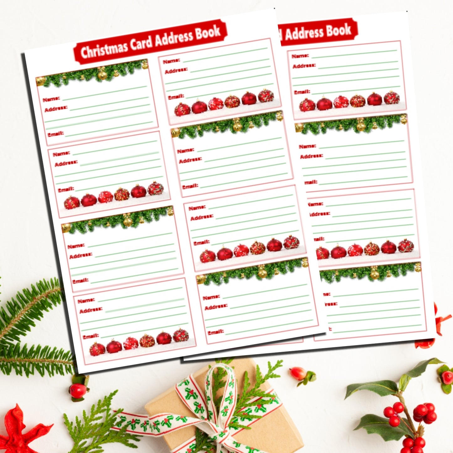 Christmas Card Address Book