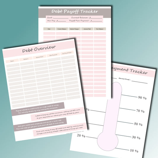 Debt Payoff Tracking Sheet Printable