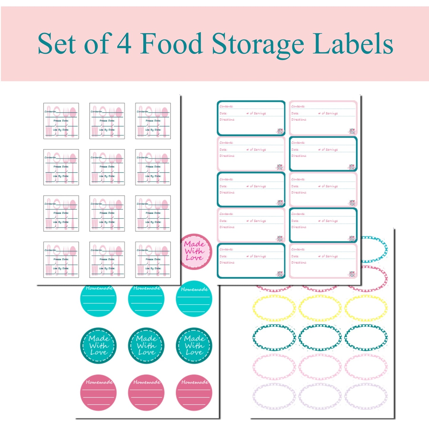 Food Storage Labels