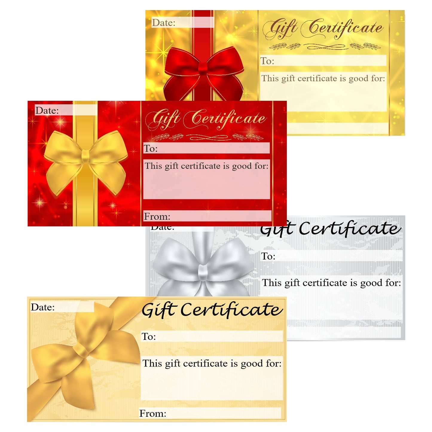 Gift Certificate Printable Templates