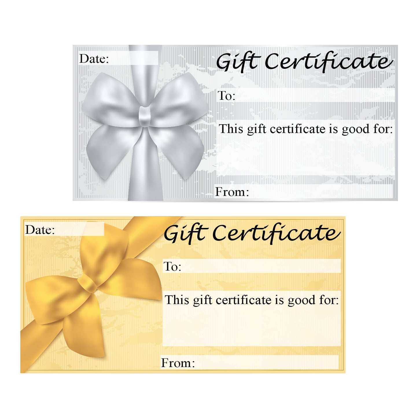 Gift Certificate Printable Templates