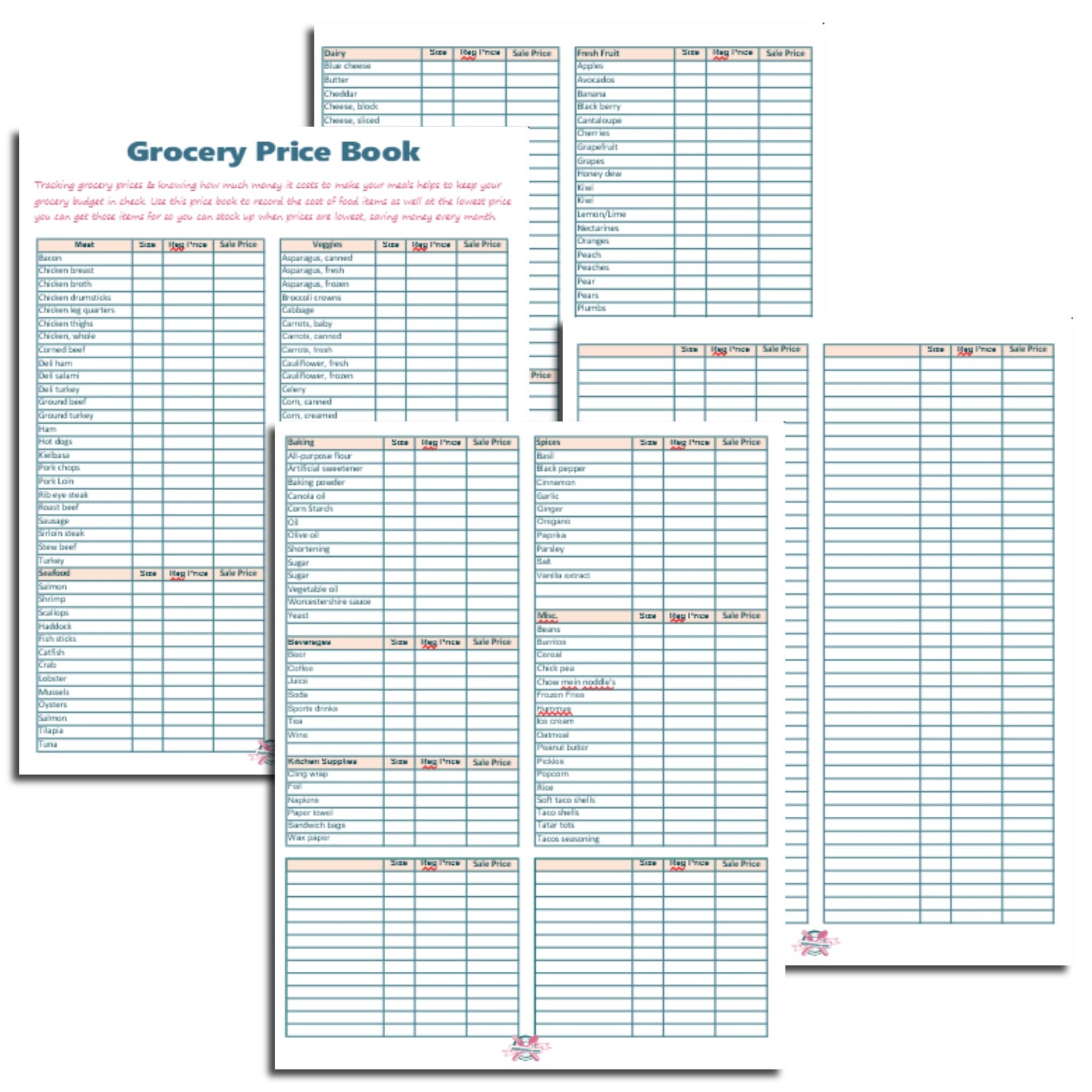 Grocery Price Book – Money Minded Mom Shop