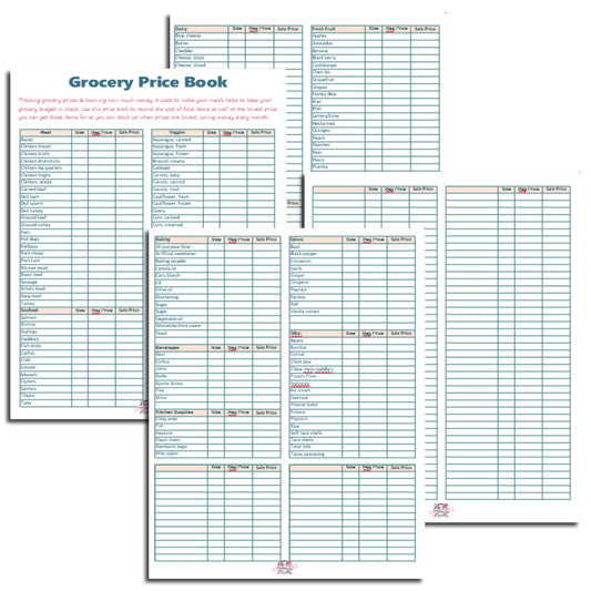 Grocery Price Book