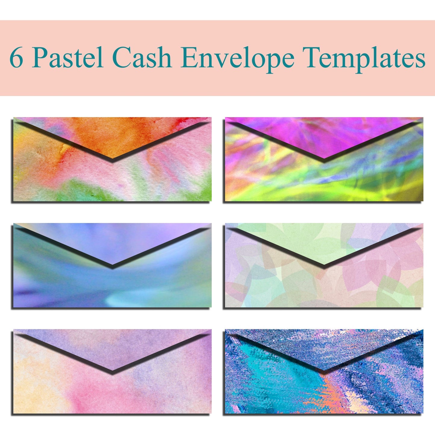 Cash Envelope Templates (PASTEL)