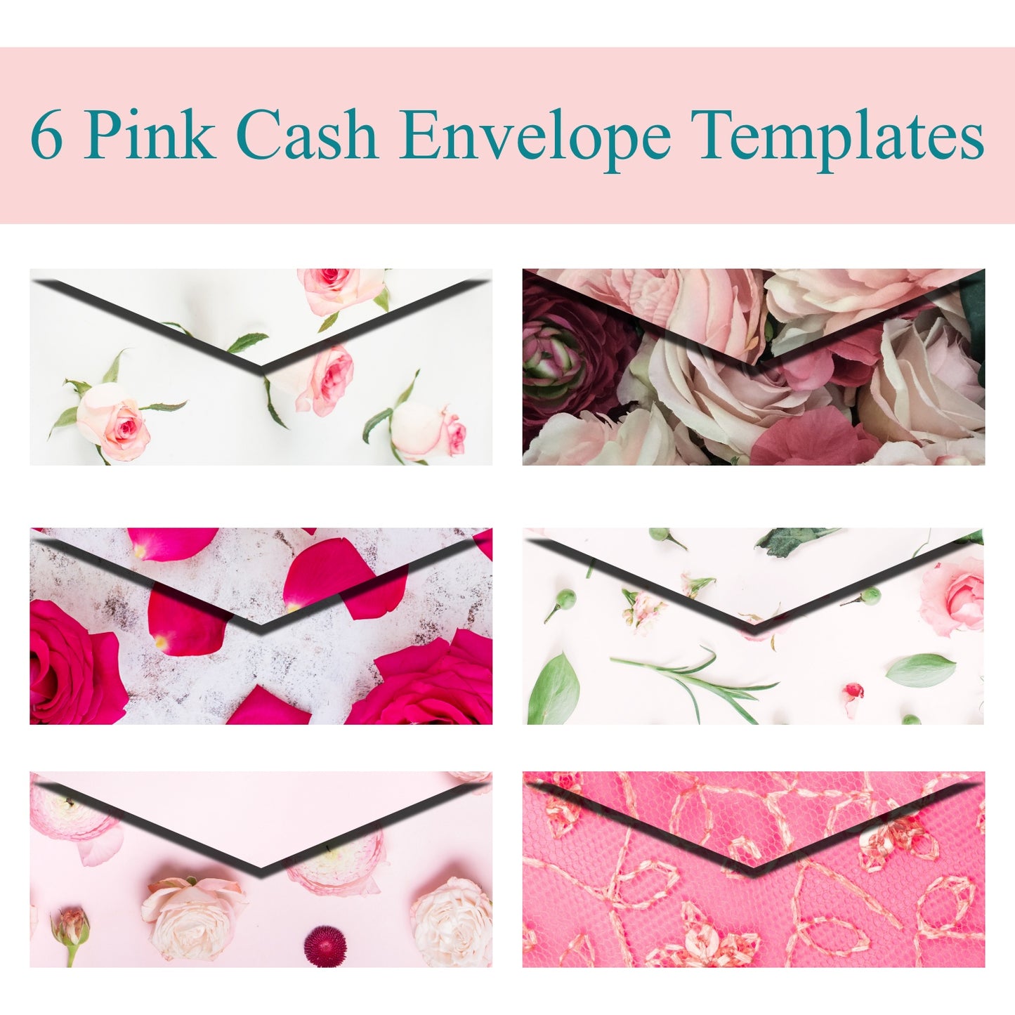 Cash Envelope Templates (PINK)